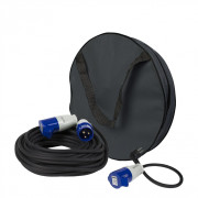 Produžni kabel Gimeg produžni kabel 20m s pakiranjem + adapter 35cm crna/plava