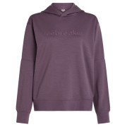 Ženska funkcionalna dukserica Icebreaker W Mer 360 RealFleece Elemental LS Hood Ljubičasta Grey Plum