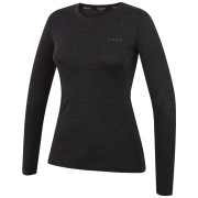 Ženska majica MOOA MerinoSilk 160 long crna black melange