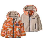 Dječja jakna Patagonia Baby Reversible Tribbles Hoody - BNLM narančasta/bež Bunny Life: Marigold