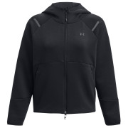 Ženska funkcionalna dukserica Under Armour Unstoppable Fleece FZ crna Black
