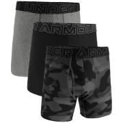 Muške bokserice Under Armour Perf Tech Nov 6in crna Black Neo Camo / Black / Castlerock Heather