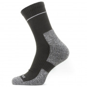 Čarape SealSkinz Solo QuickDry Ankle Length crna/siva Black/Grey
