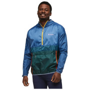 Muška jakna Cotopaxi Teca Half-Zip Windbreaker plava/zelena Thumbs Up