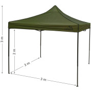 Šator za zabave Cattara 3 x 3m Waterproof