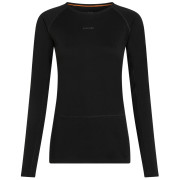 Ženska funkcionalna majica Icebreaker Women Merino 200 ZoneKnit LS Crewe crna Black