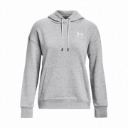 Ženska dukserica Under Armour Essential Fleece Hoodie svijetlo siva ModGrayLightHeather/White