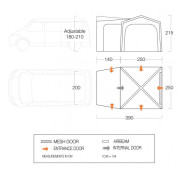 Šator za kamper Vango Tailgate AirHub Low