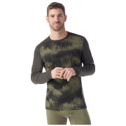 Muške funkcionalne majice Smartwool M Classic Thermal Merino Base Layer Crew Boxed zelena/crna north woods foggy pines