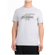 Muška majica 4F Tshirt M3565 siva Cold Light Grey Melange