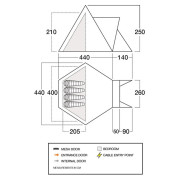 Obiteljski šator Vango Teepee Air 400