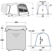 Šator za kamper Outwell Milestone Dash Air