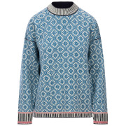 Ženski džemer Dale of Norway Langøy Fem Sweater plava/bijela Arctic Blue Offwhite
