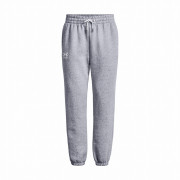 Ženske trenerke Under Armour Essential Fleece Joggers svijetlo siva ModGrayLightHeather/White