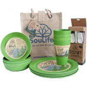 Set za piknik EcoSouLife Piknikový Set EcoSouLife pro 4 zelena