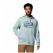 Muška dukserica Columbia Columbia Trek™ Graphic Hoodie svijetlo plava Crushed Blue, Columbia Badge Label