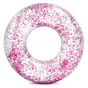 Kolut na napuhavanje Intex Sparkling Glitter Tube 56274NP ružičasta