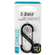 Karabiner bez matice Nite Ize S-Biner Stainless Steel #2 crna Černá