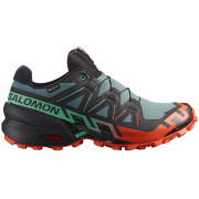 Muške tenisice za trčanje Salomon Speedcross 6 Gore-Tex plava/zelena North Atlantic / Black / Cherry Tomato