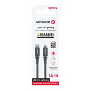 Kabeli za punjenje i sinhronizaciju Swissten Aramid Reinforced USB-C/Lightning 1,5 m