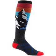 Muške dokoljenice Darn Tough Solstice Otc Lightweight plava / crvena charcoal