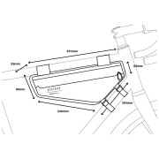 Torbica za okvir bicikla Restrap Frame bag Small