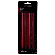 Set za nevidljivo spajanje Trimm kolík V-PEG - D17 - sada 4 ks crvena bordo anodized