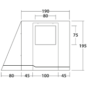 Zaklon Outwell VA Backroads Awning Room