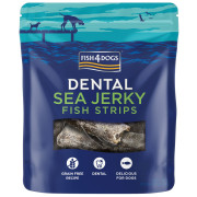 Poslastice za pse Fish4Dogs Dental Sea Jerky Fish Strips 100g