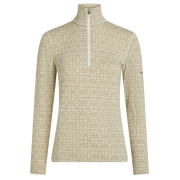 Ženska funkcionalna majica Icebreaker Women M 260 Tech Vertex LS HZ AlpGeo bež / bijela Undyed/Cumin/J