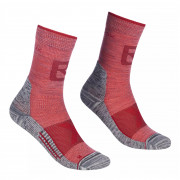 Ženske čarape Ortovox Alpinist Pro Compr Mid Socks W crvena blush