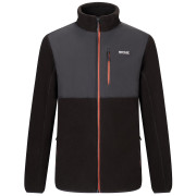 Muške funkcionalne majice dugih rukava Regatta Morran WR fleece crna/narančasta Blk(BurntHn)