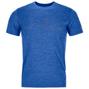 Muške funkcionalne majice Ortovox 150 Cool Mountain Face TS plava JustBlueBlend
