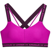 Grudnjak Under Armour Crossback Low ružičasta MeteorPink/PolarisPurple/MeteorPink