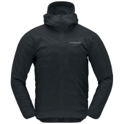 Muška jakna Norrona falketind aero60 Zip Hood crna Caviar Black