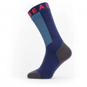Vodootporne čarape SealSkinz Scoulton plava / crvena