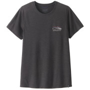 Ženska majica Patagonia Women's Capilene® Cool Trail Shirt - Stratapeaks crna Ink Black