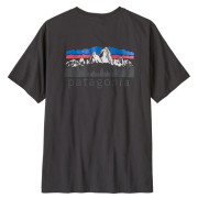 Muška majica Patagonia M's Fitz Roy Foothills T-Shirt crna Ink Black