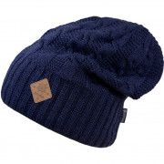 Pletena kapa od merino vune Kama A107 tamno plava Darkblue