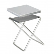 Stolica/stol Bo-Camp Stool top - Foldable siva