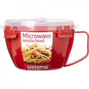 Zdjela za tjesteninu Sistema Microwave Noodle Bowl crvena red