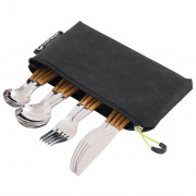 Set pribora za jelo Outwell Pouch Cutlery Set Deluxe smeđa