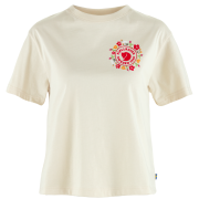 Ženska majica Fjällräven Fjällblomster Logo T-shirt W bijela Chalk White