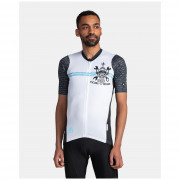 Muška biciklističa majica Kilpi Rival bijela/crna