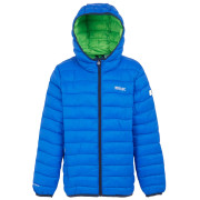 Dječja zimska jakna Regatta Junior Hooded Marizion Aviator Blue plava Aviator Blue Wild Lime