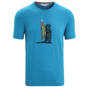 Muška majica Icebreaker Men Central Classic SS Tee Otter Paddle plava