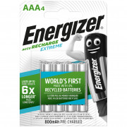 Baterija na punjenje Energizer AAA / HR03 - 800 mAh Extreme 4 pcs srebrena