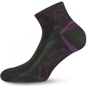 Čarape Lasting WDL crna/ljubičasta Black