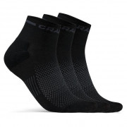 Čarape Craft Core Dry Mid 3-Pack crna Black
