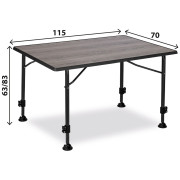 Stol Brunner Linear Greywood 115